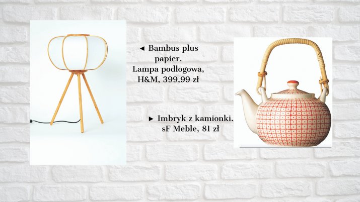 ◄ Bambus plus papier. Lampa podłogowa, H&M, 399,99 zł